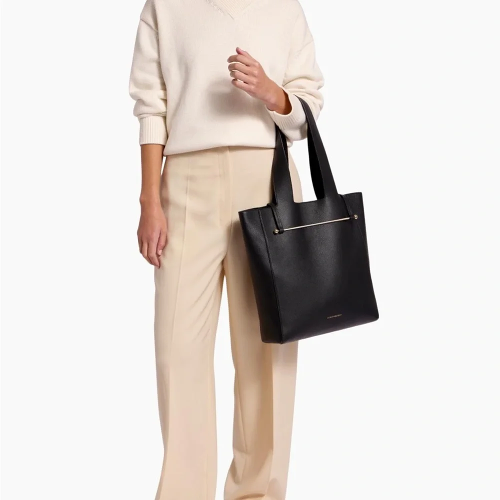 Strathberry Black Melody Tote - Picture 2 of 4